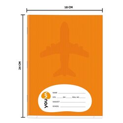 Youva 172pgs Ruled Jumbo Size Notebook - 18 x 24 cm